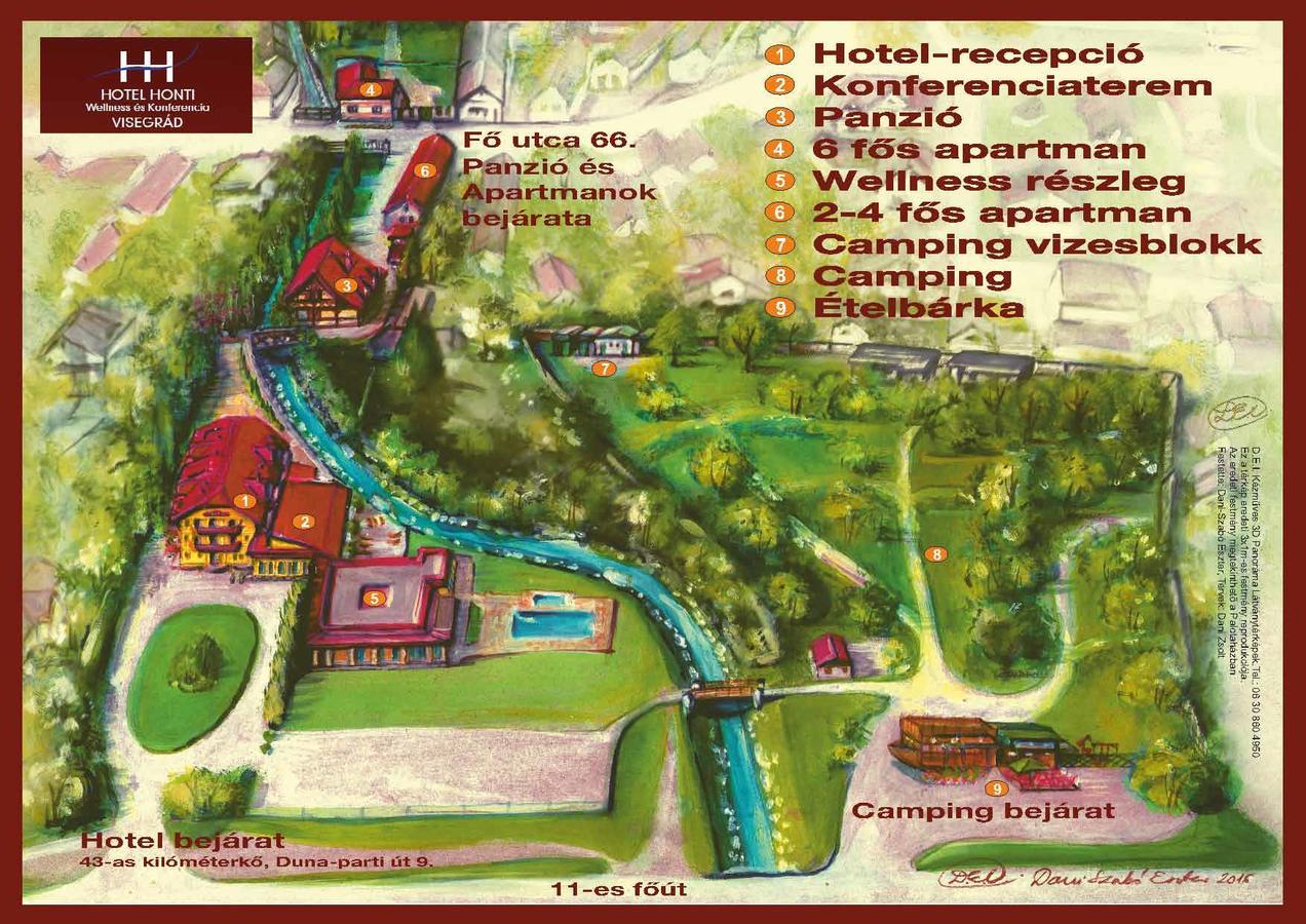 Hotel Honti Wellness Es Konferencia Szalloda Вишеград Екстер'єр фото